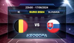 Soi kèo Bỉ vs Slovakia